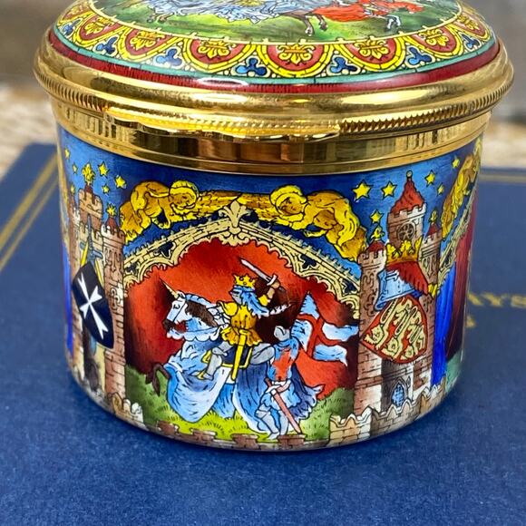 Limited Edition Halcyon Days Enamels Third Crusade 1189-1192 Trinket Box #63/300 - Picture 12 of 14